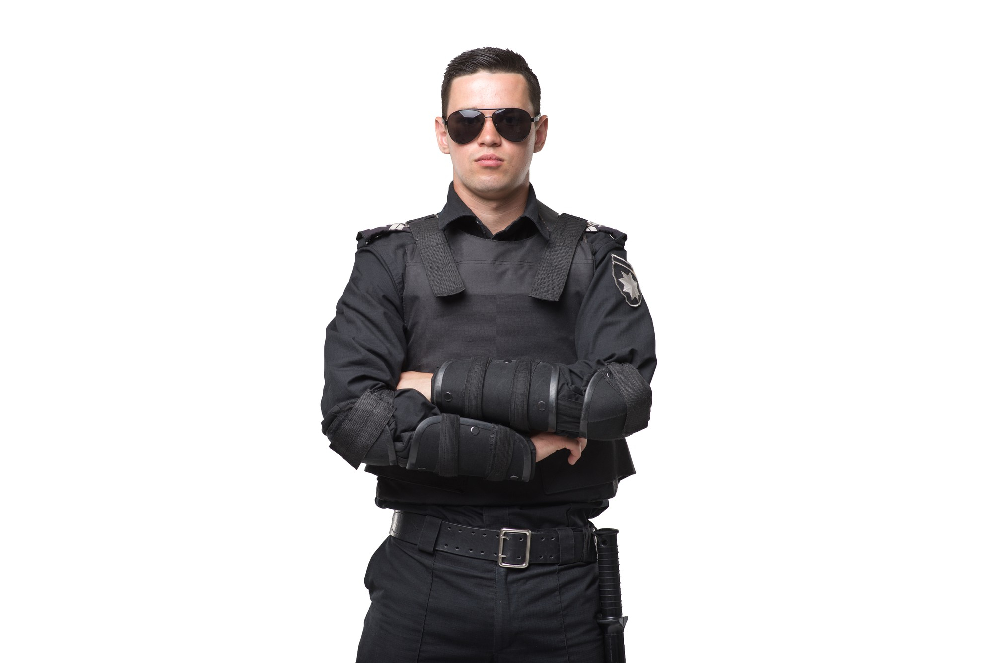 seriuse-cop-sunglasses-uniform-with-body-armor